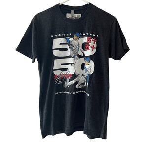 Ohtani 50-50 Club Legend Shohei Ohtani Los Angeles Dodgers MLB T-Shirt Small New